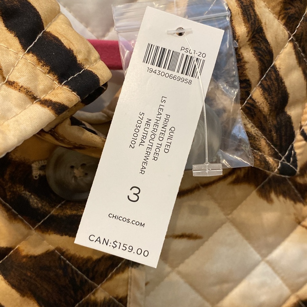 NWT Chico’s quilted jacket - Picture 3 of 6